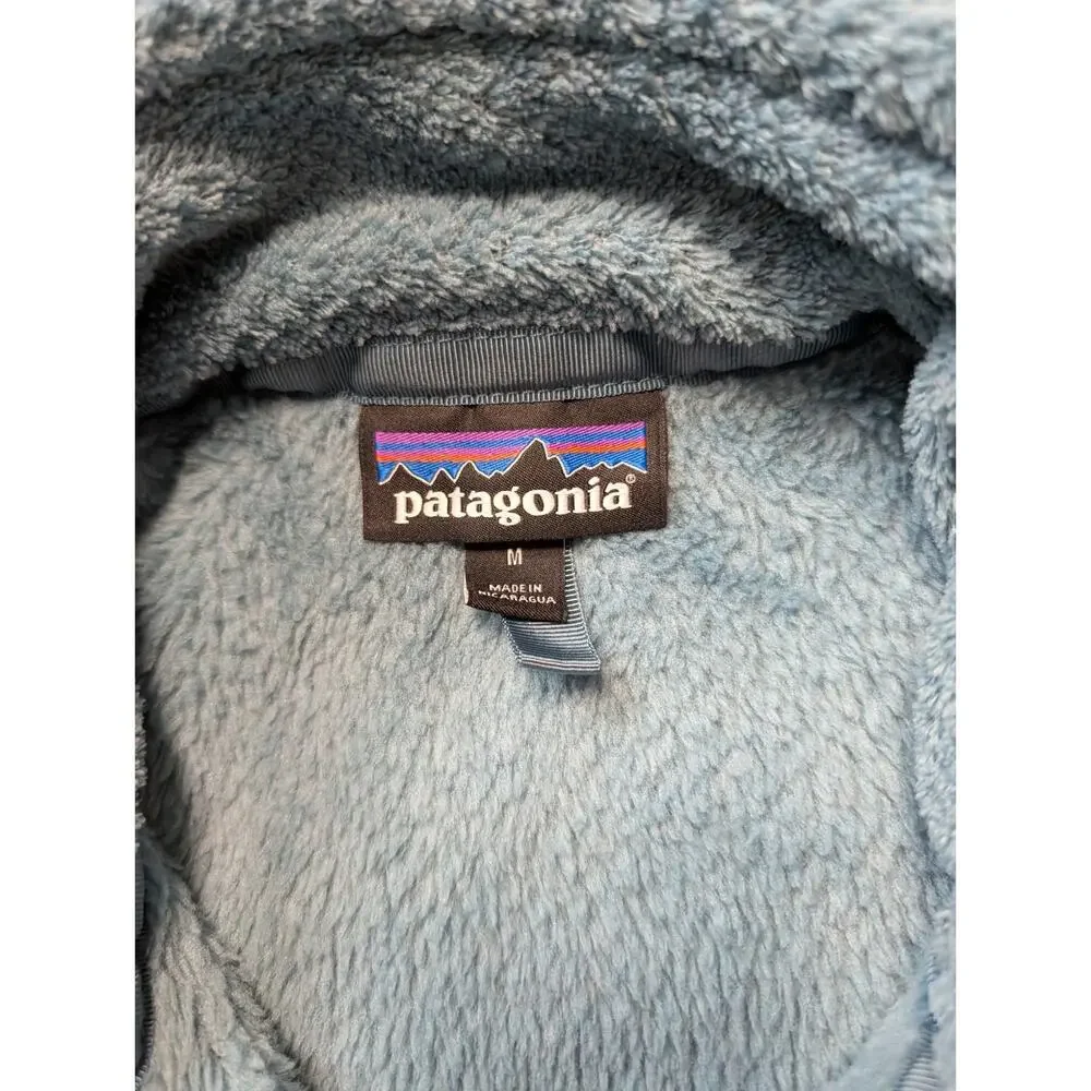Patagonia Fuzzy Fleece Pull Over jacket/sweatshirt; Women's Medium; Teal - Picture 3 of 10